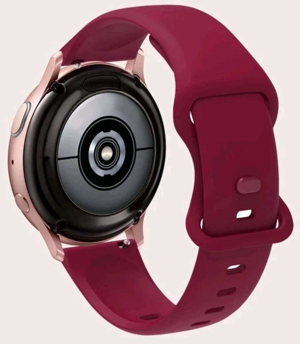 Watch Strap - silicone burgundy