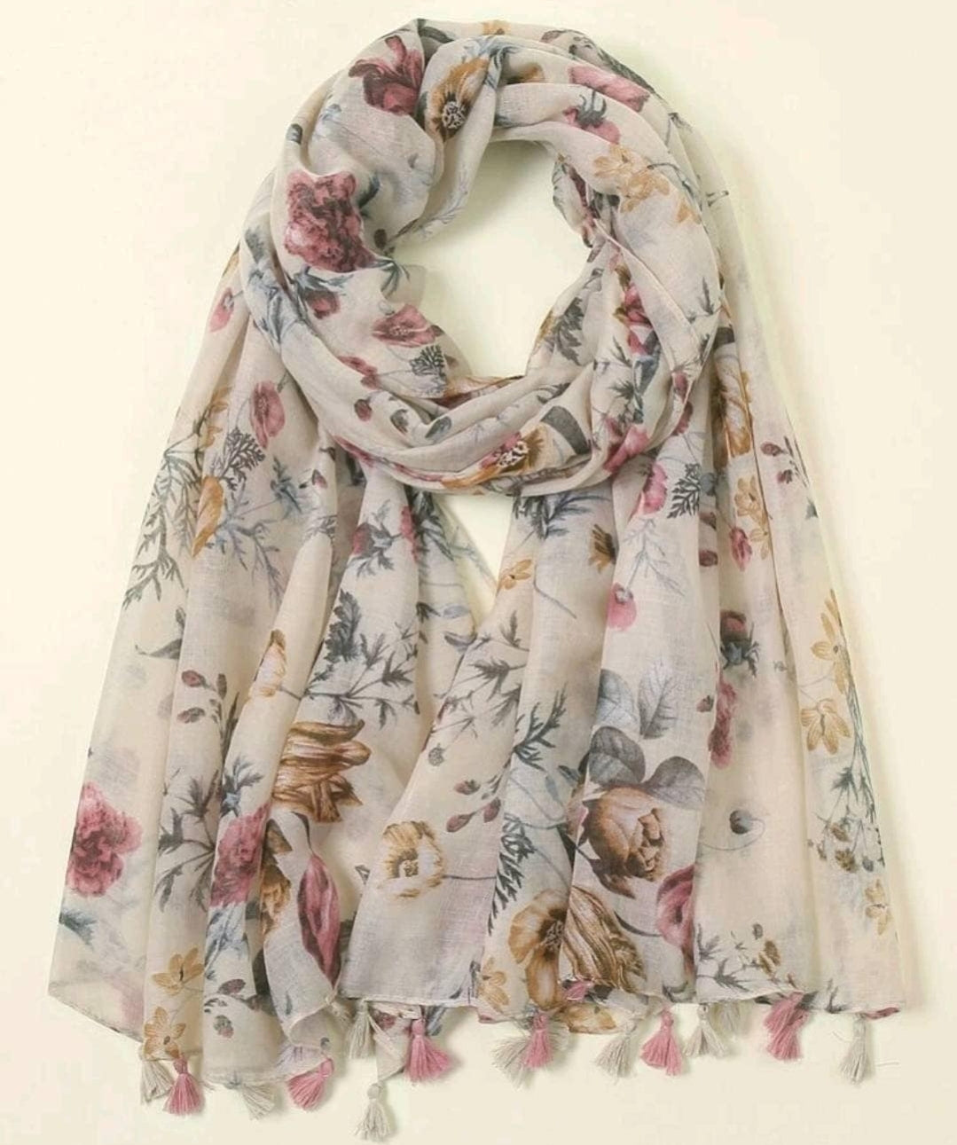 Scarf - autumnal floral