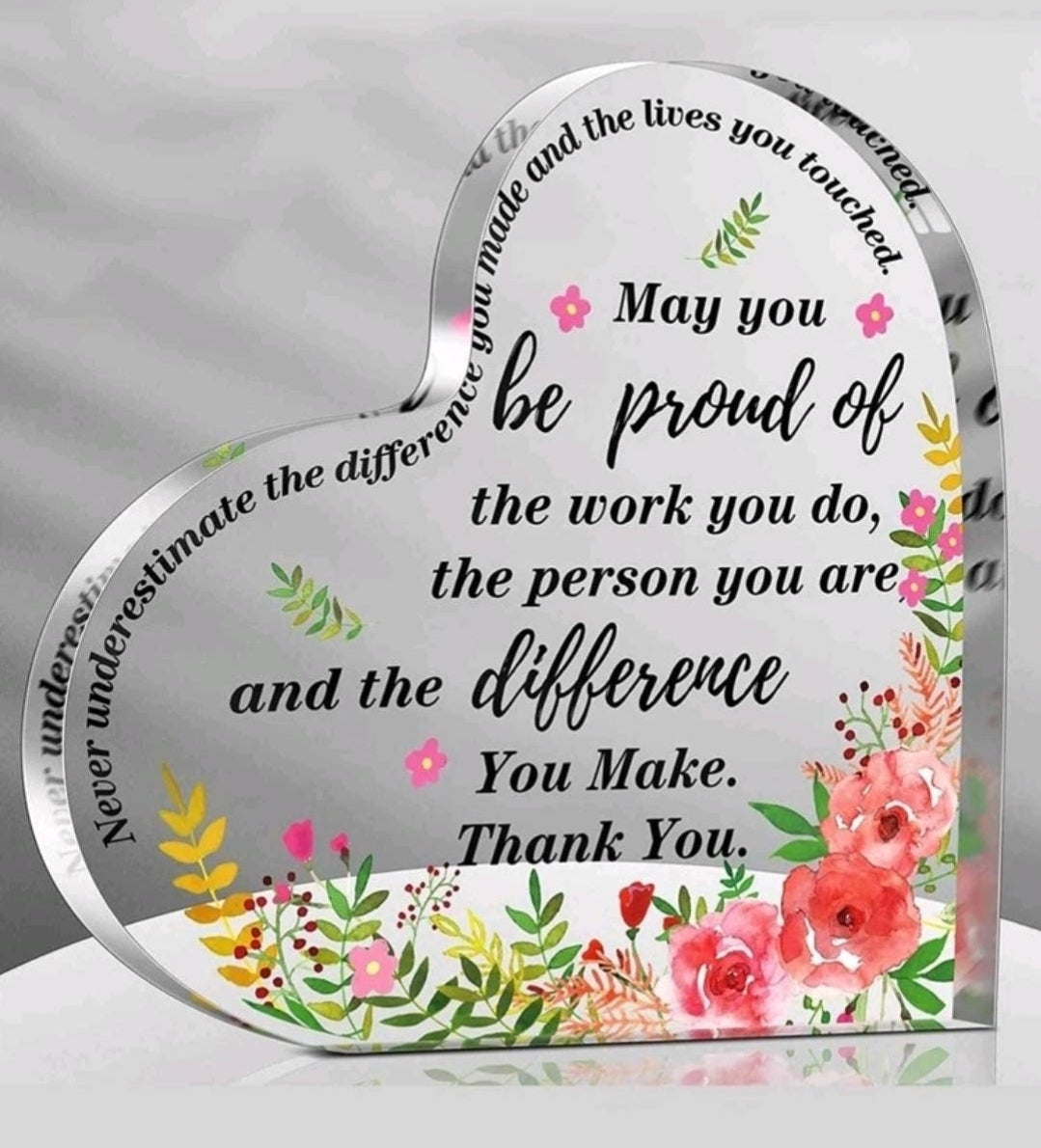 Plaque - proud of the work you do