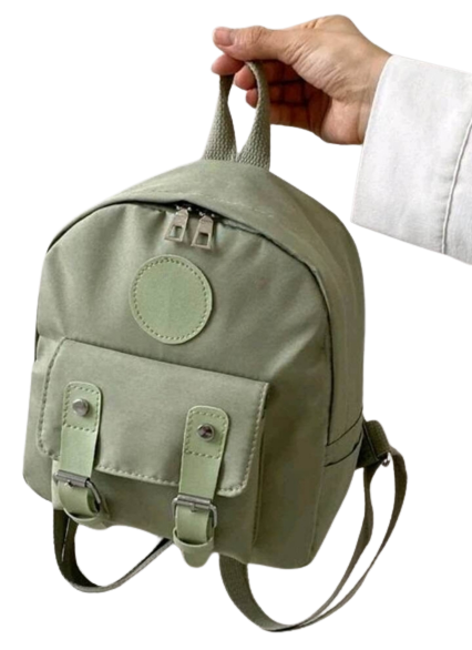 Bag - Backpack - khaki nylon