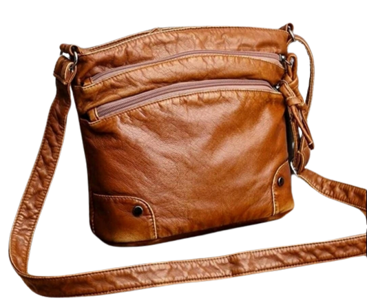 Bag - Shoulder - soft tan leather