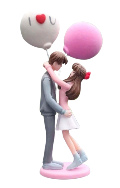 Celebrations - Cake Topper - couple with balloons