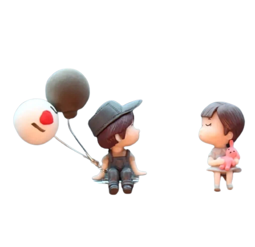 Celebrations - Cake Topper - couple with balloons