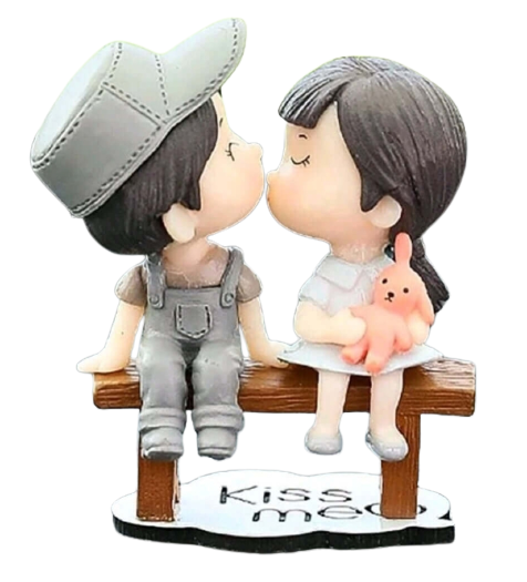 Celebrations - Cake Topper - couple kissing