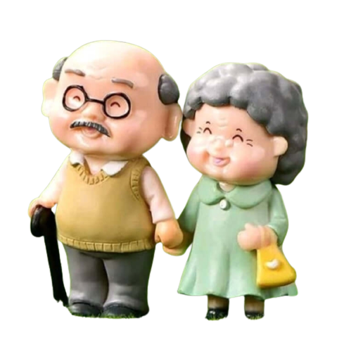 Celebrations - Cake Topper - older couple