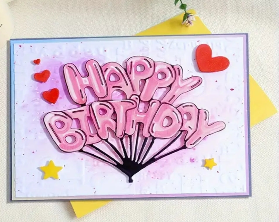 Craft - metal die - Happy Birthday