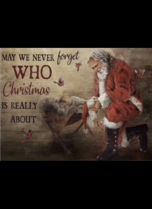 Home Decor - Canvas Poster - Christian Christmas