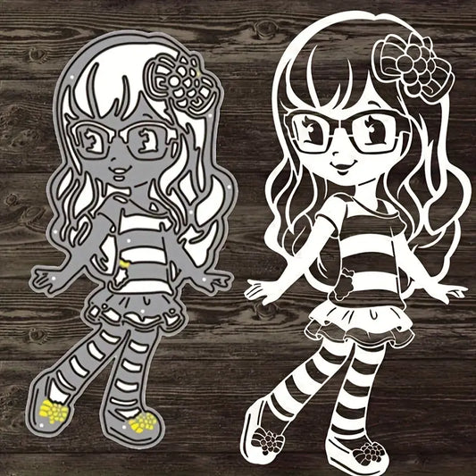 Craft - metal die - cartoon girl