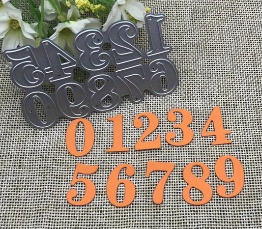 Craft - metal die - numbers