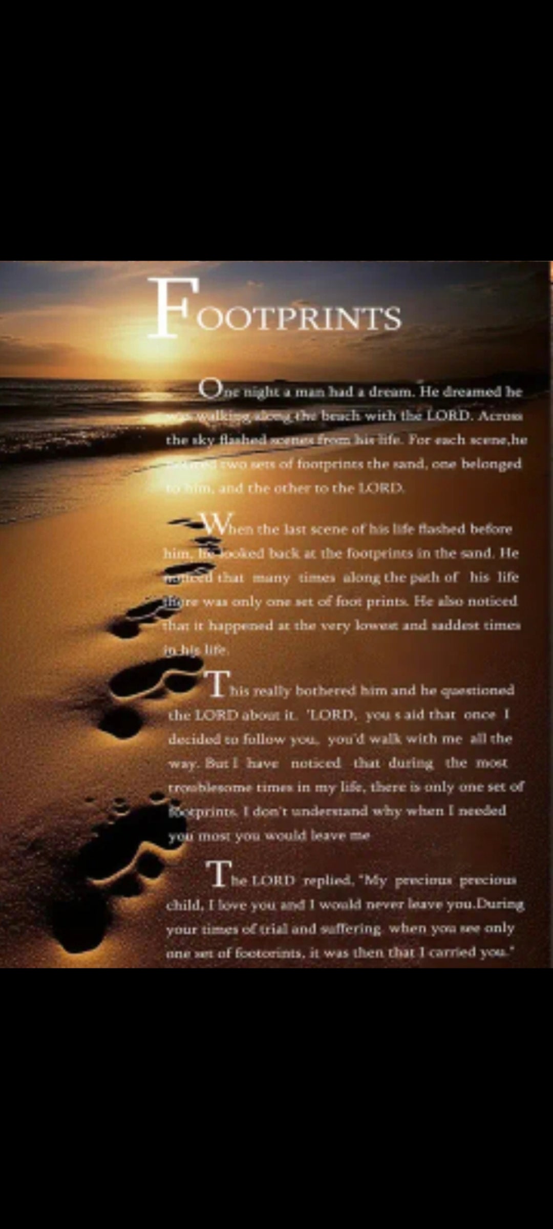 Home Decor - Canvas Poster - Footprints