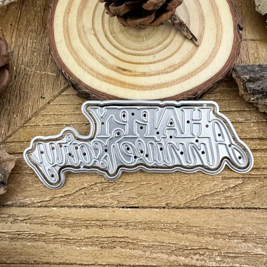 Craft - metal die - Happy Anniversary