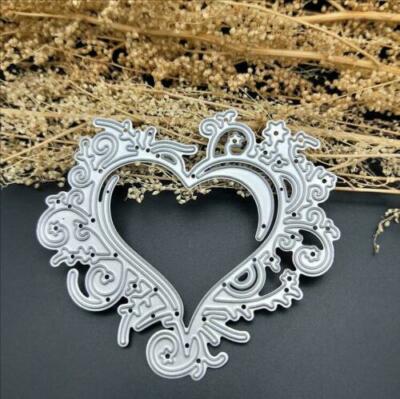 Craft - metal die - heart frame