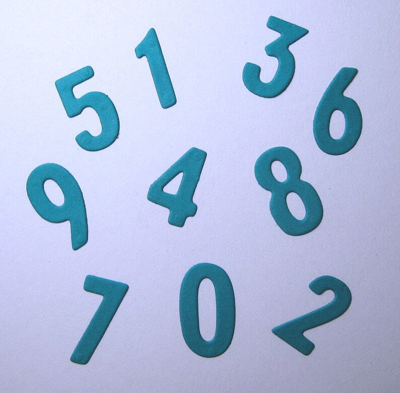 Craft - metal die - numbers