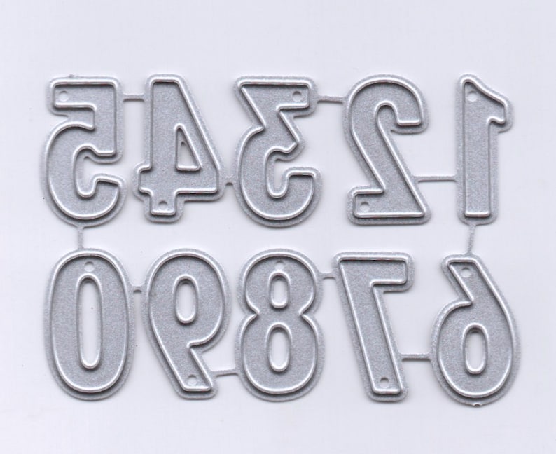 Craft - metal die - numbers