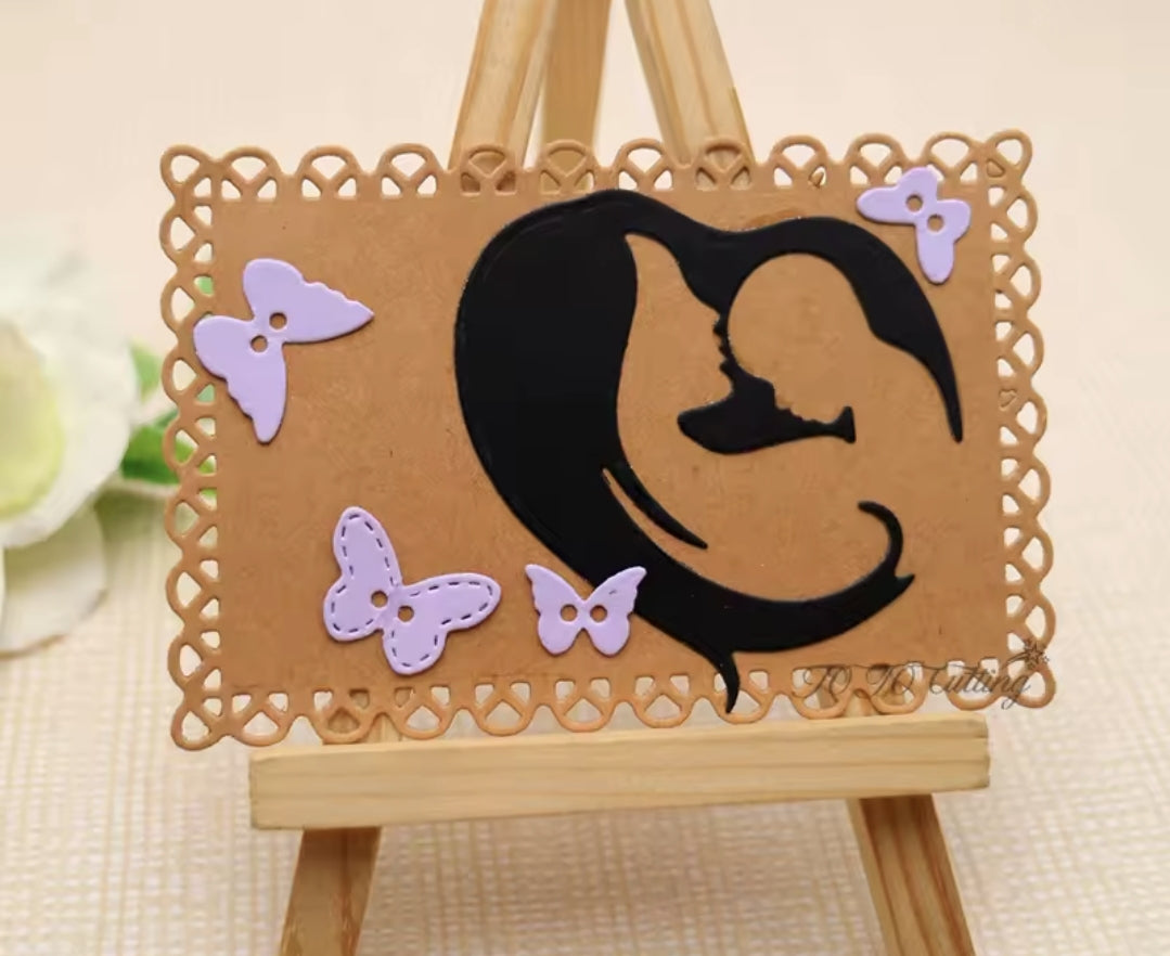 Craft - metal die - baby mum