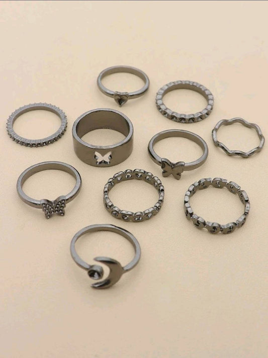 Rings Set - black