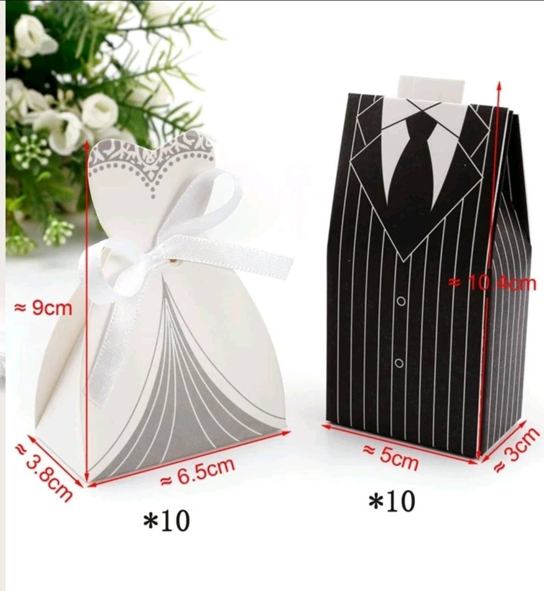 Wedding Favours - Bride & Groom wedding favour boxes