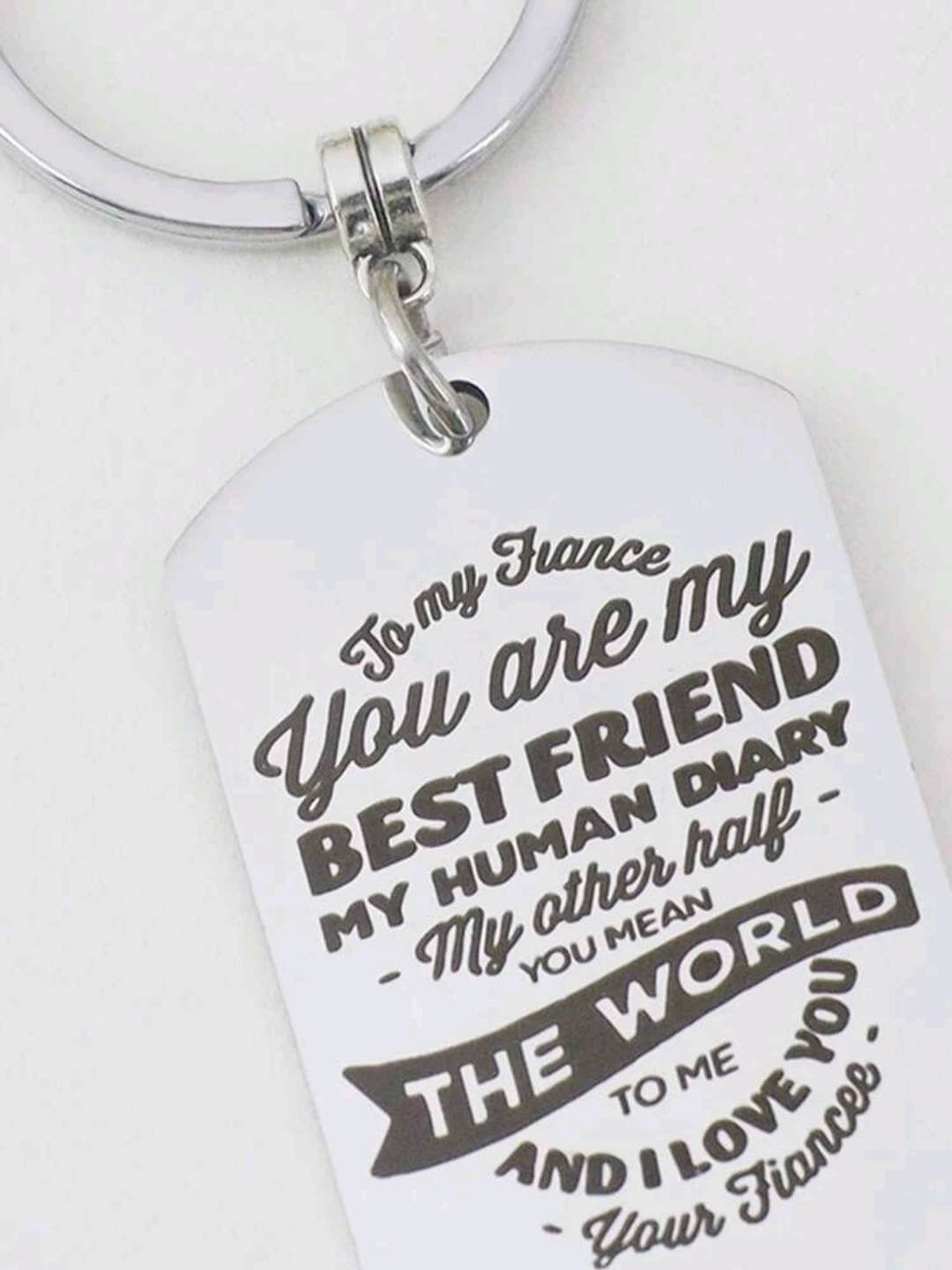 Keyring - fiance gift (with heart charm)