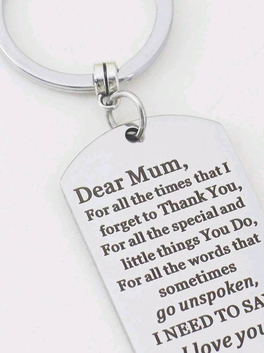 Keyring - mother's day gift (with silver heart charm)