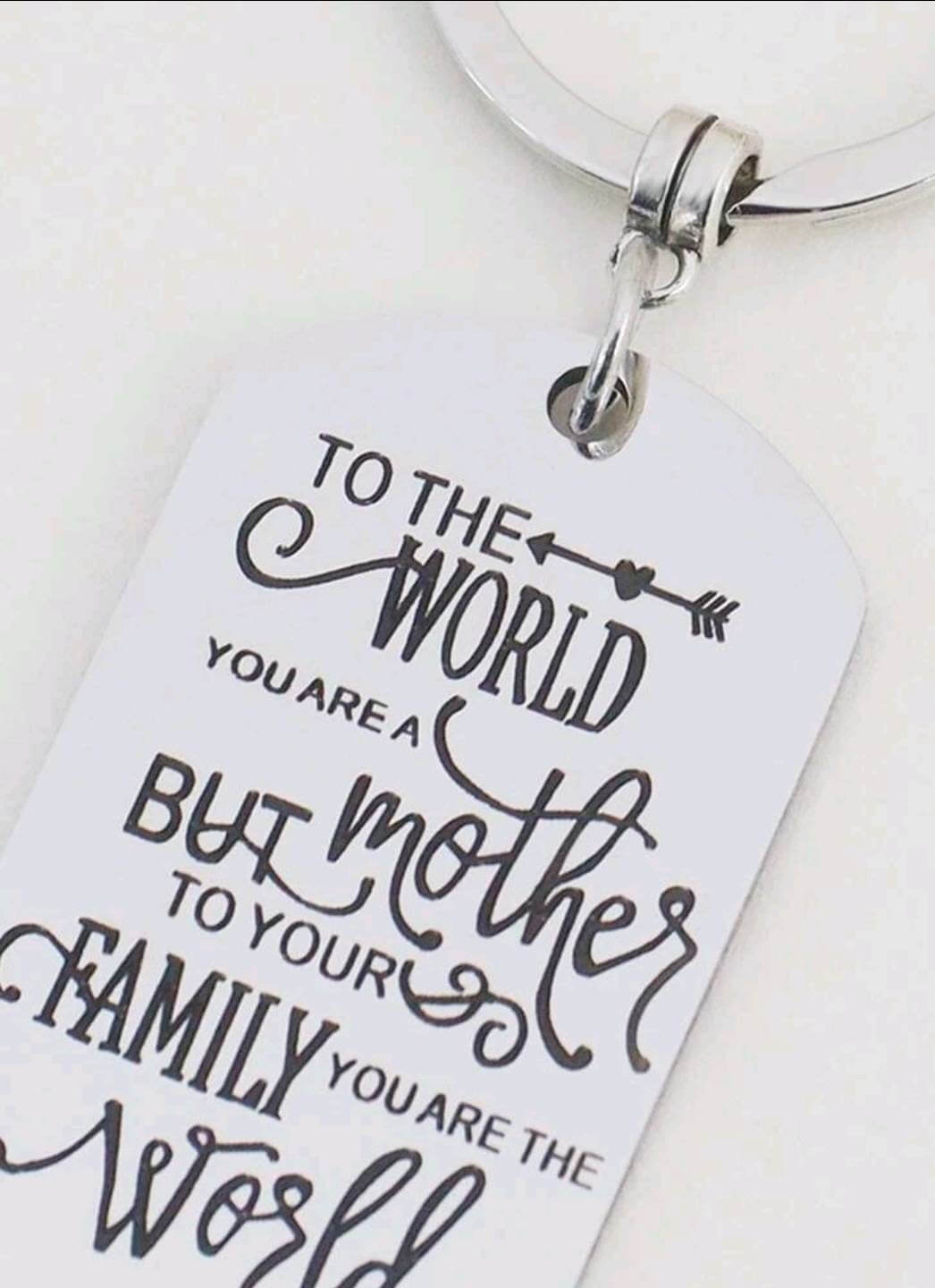 Keyring - mother's day gift (with heart charm)