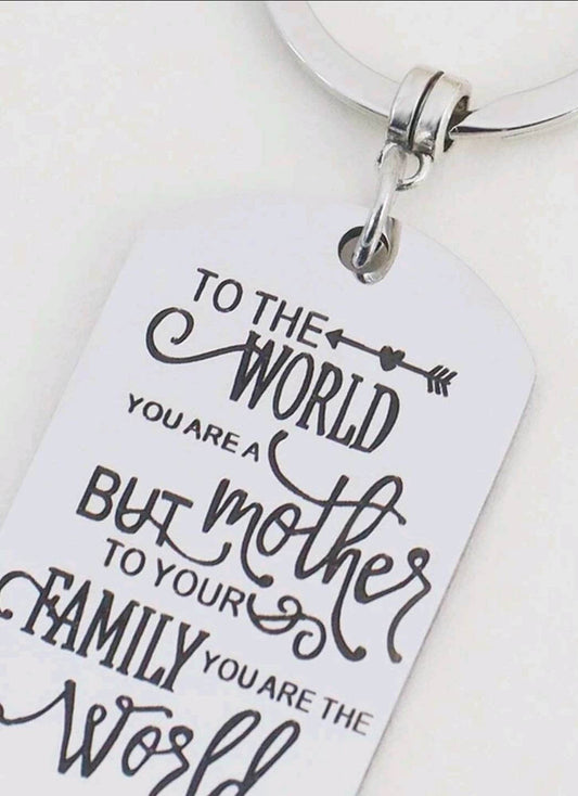 Keyring - mother's day gift (with heart charm)