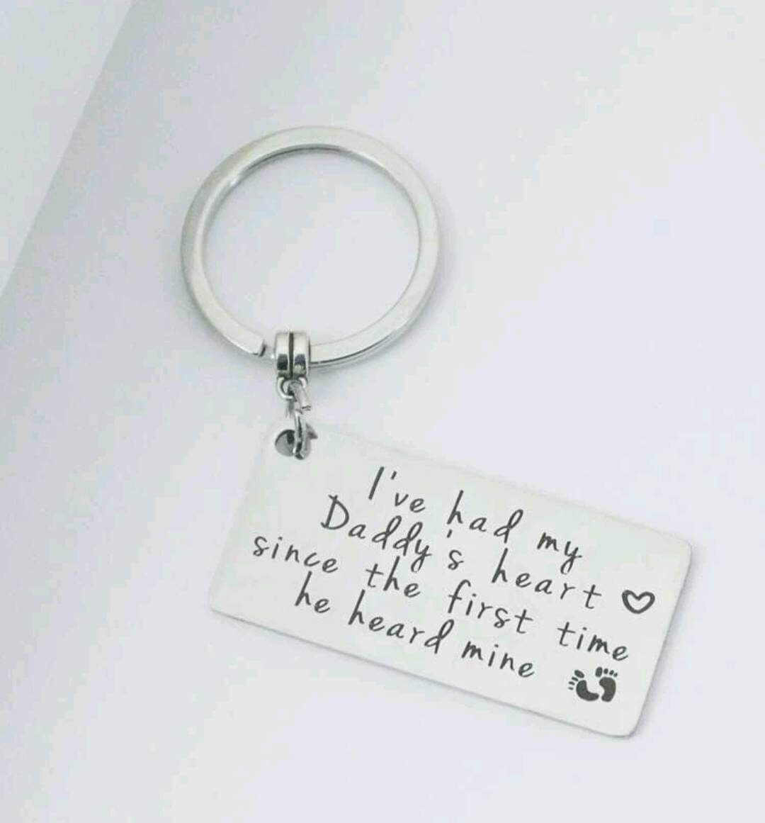 Keyring - dad gift (with heart charm)