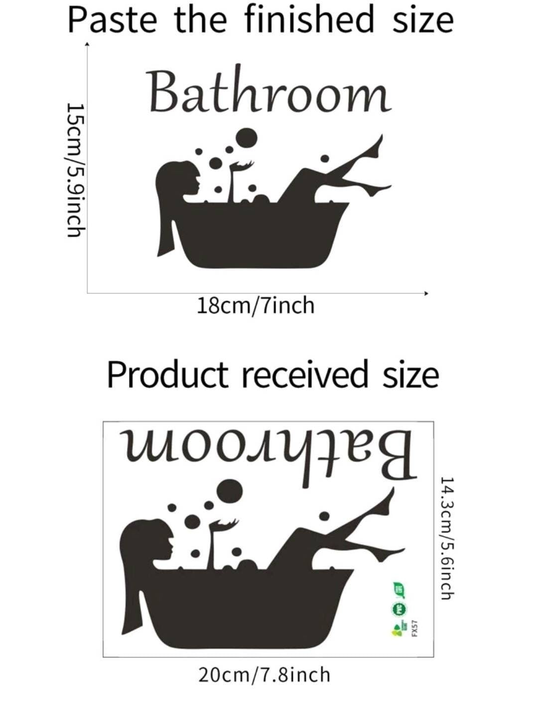 Wall Decal - bathroom