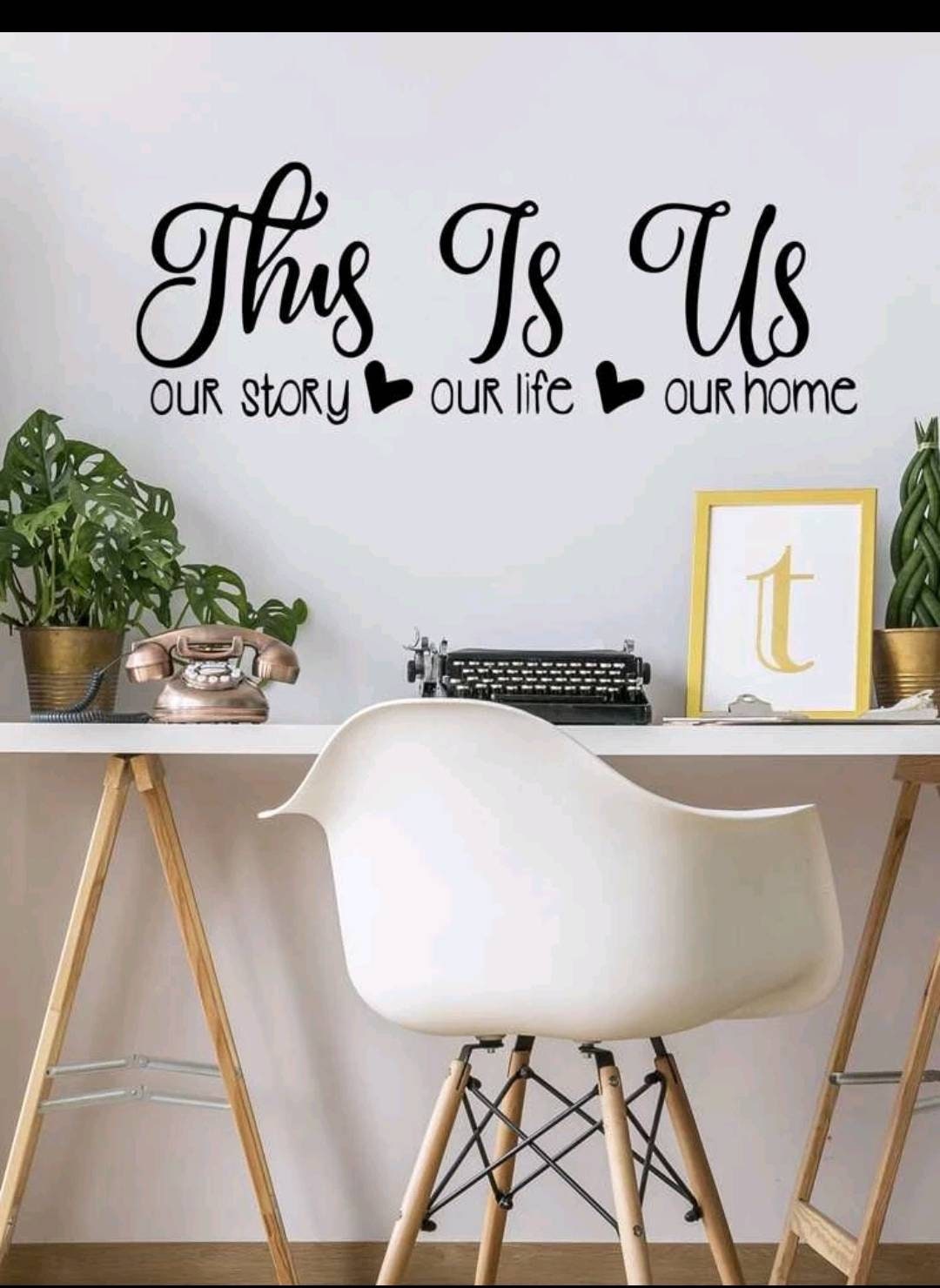 Wall Decal - this is us our story our life our home