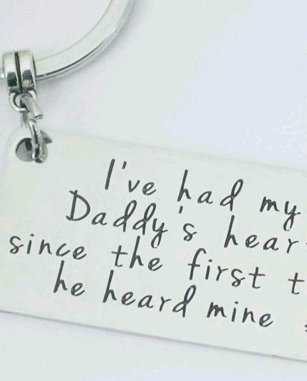 Keyring - dad gift (with heart charm)