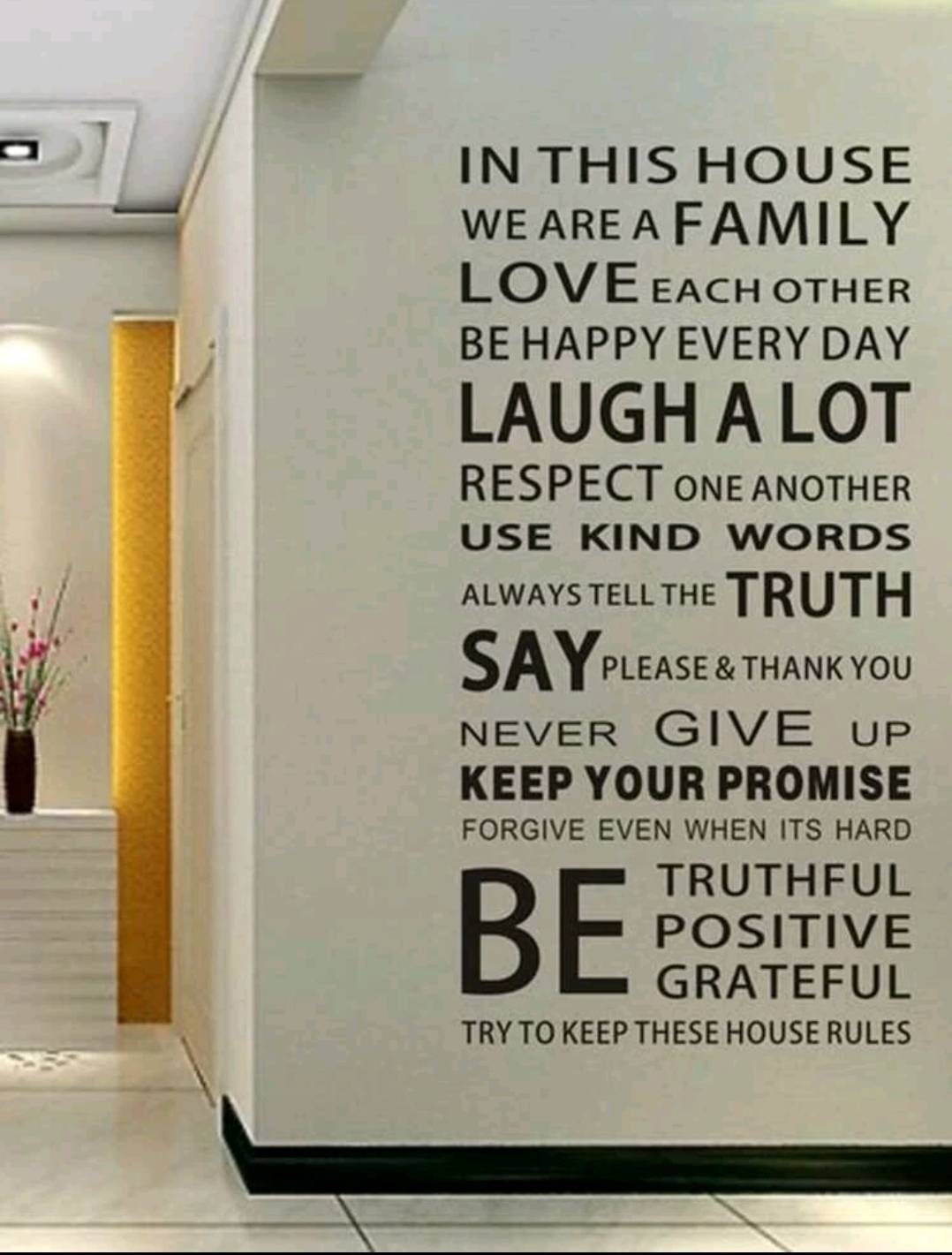 Wall Decal - in this house