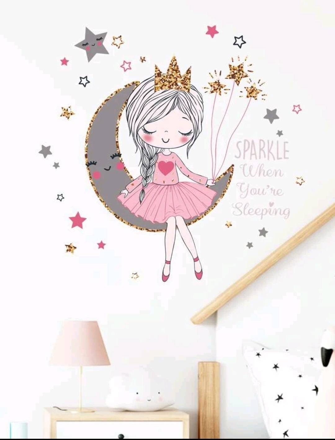 Wall Decal - sparkle when you're sleeping
