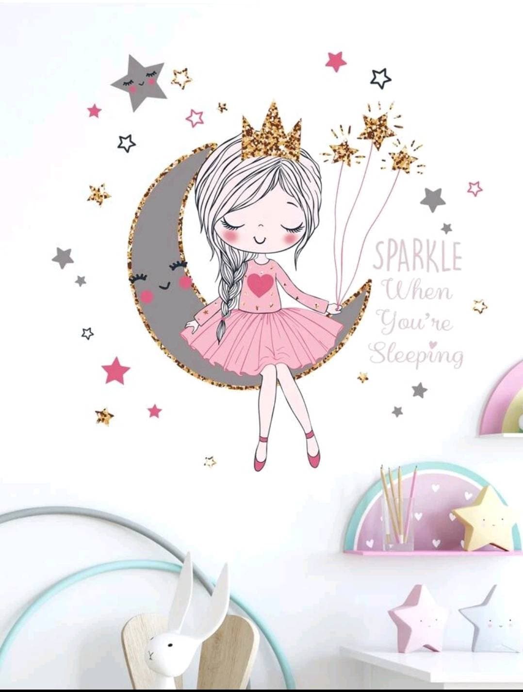 Wall Decal - sparkle when you're sleeping