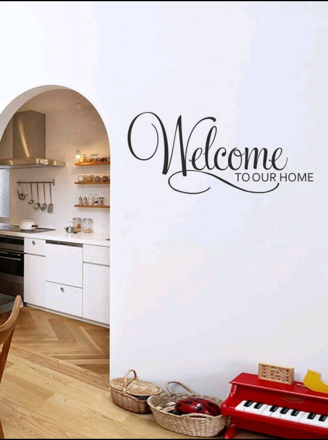 Wall Decal - welcome to our home