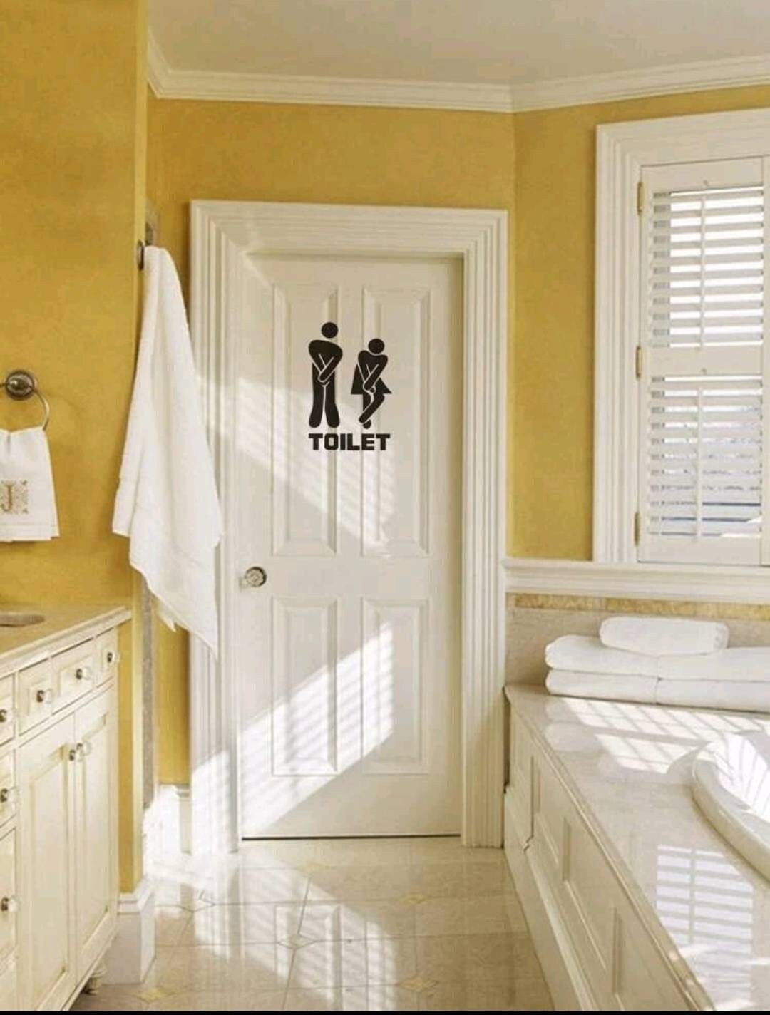 Wall Decal - toilet