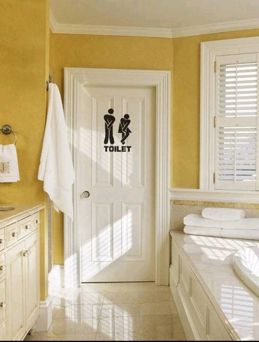 Wall Decal - toilet