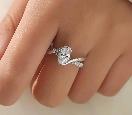 Ring (N) - Zircon gold plated