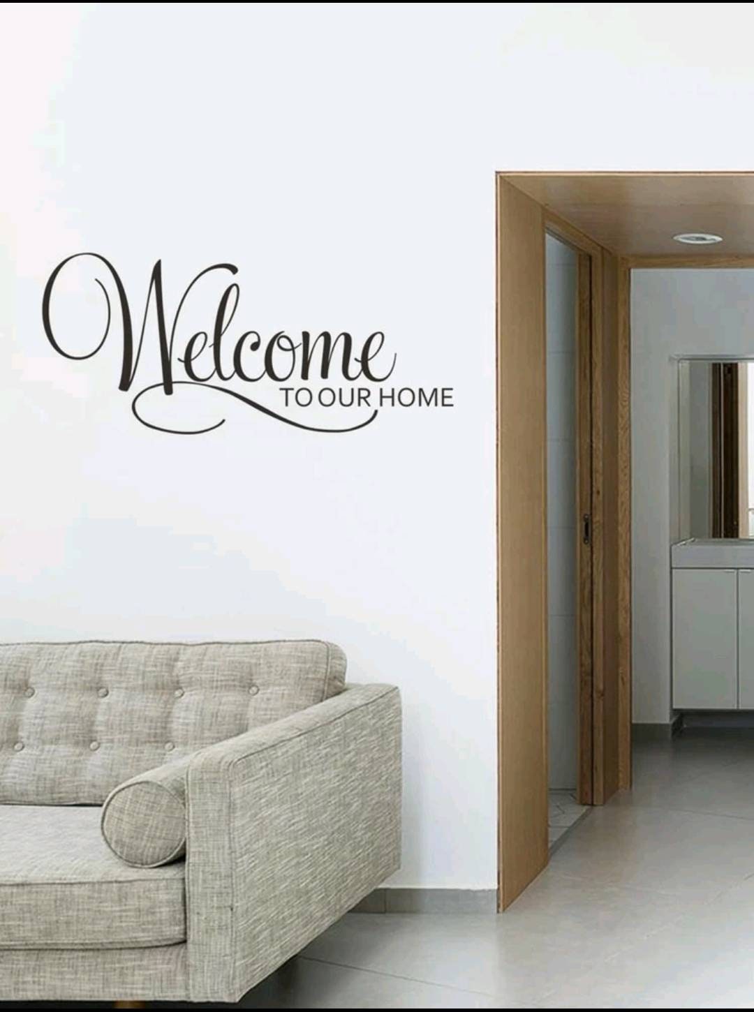 Wall Decal - welcome to our home