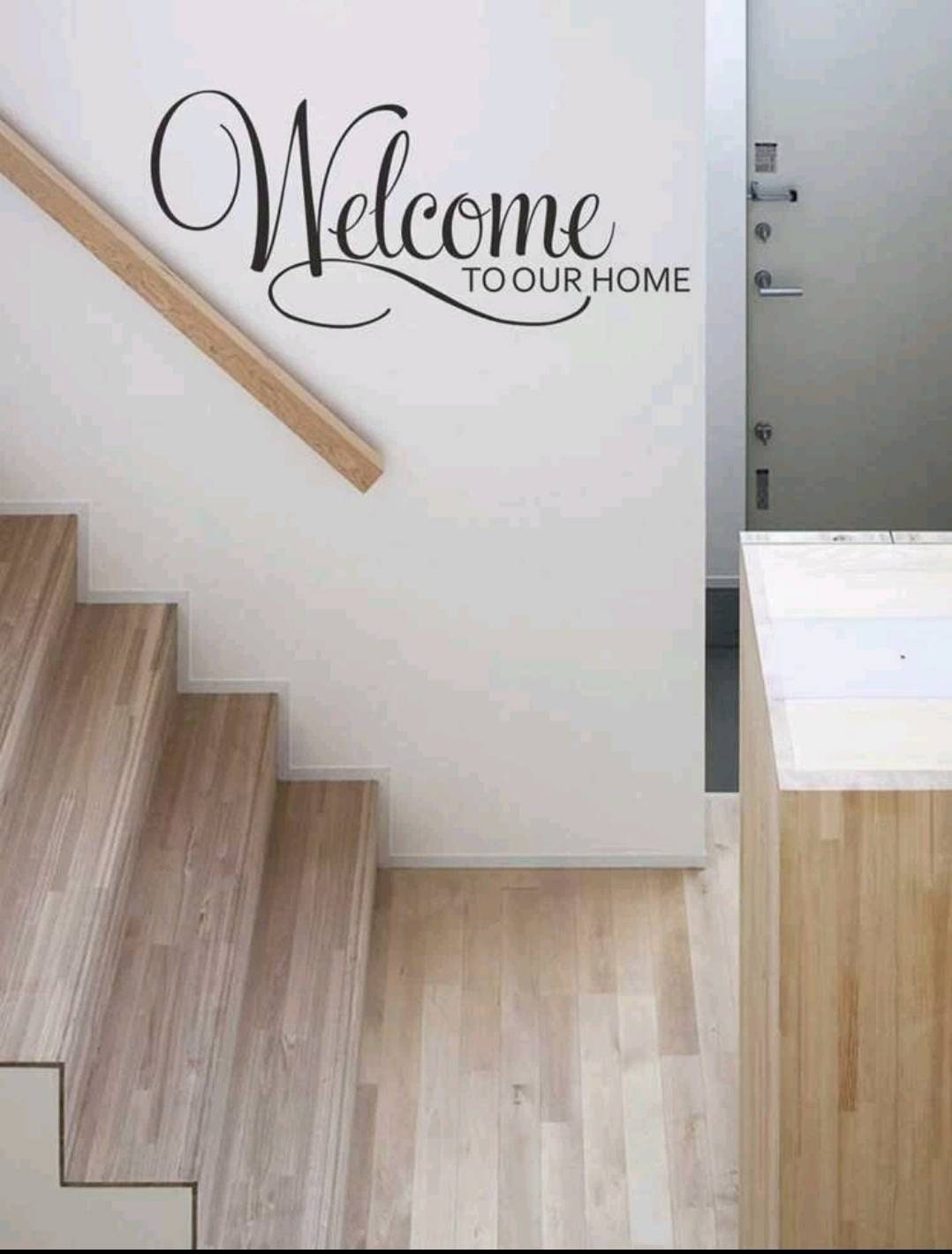 Wall Decal - welcome to our home