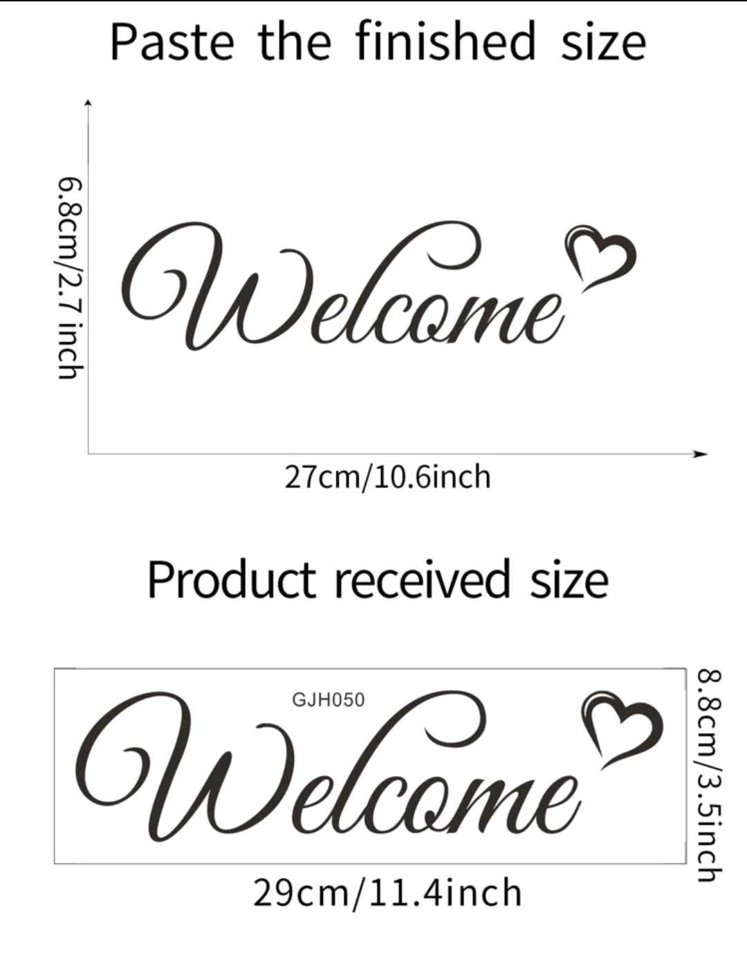 Wall Decal - welcome