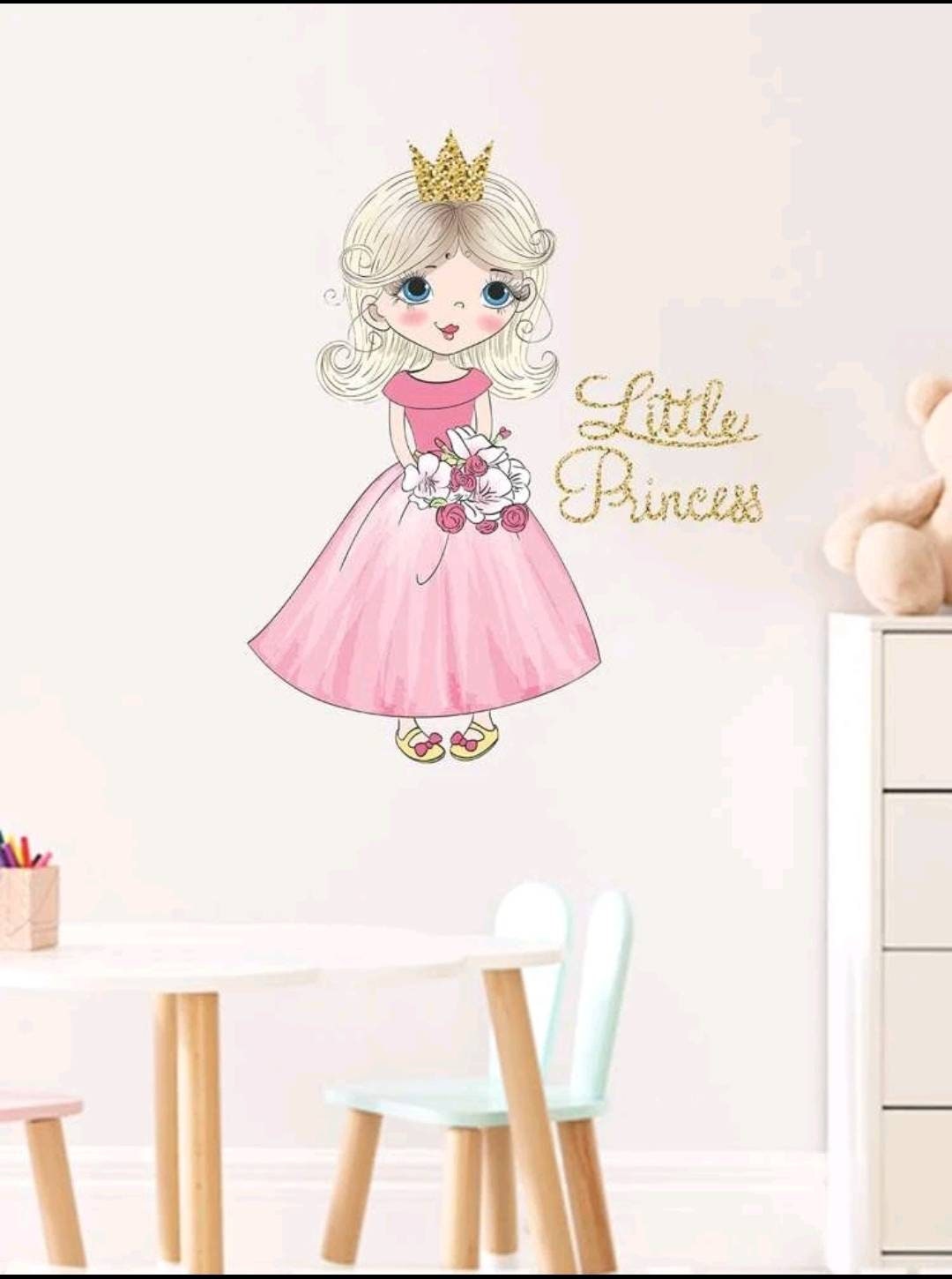 Wall Decal - Little Princess cartoon