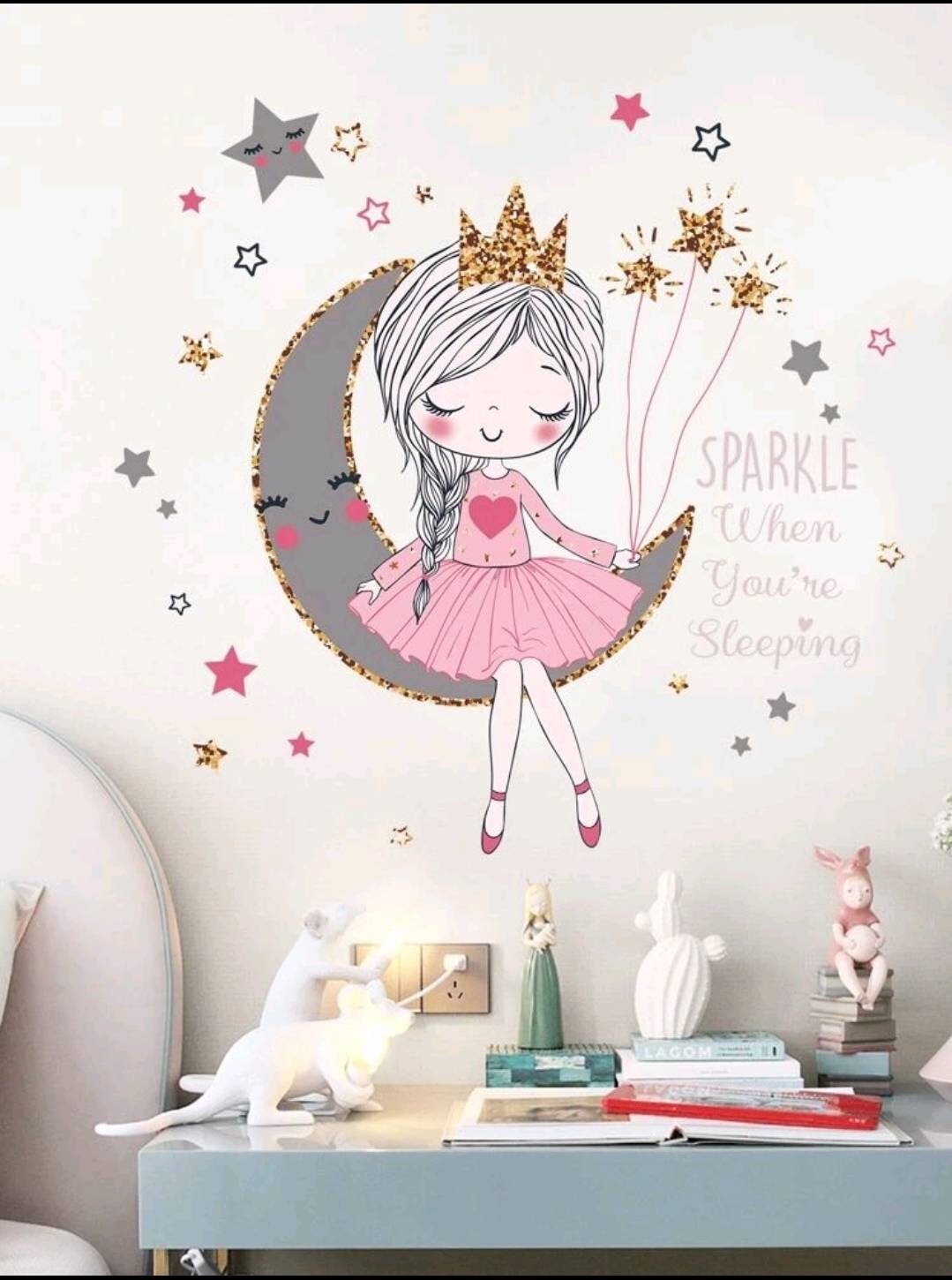 Wall Decal - sparkle when you're sleeping