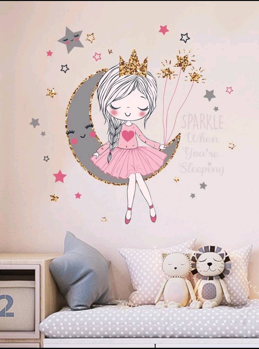 Wall Decal - sparkle when you're sleeping