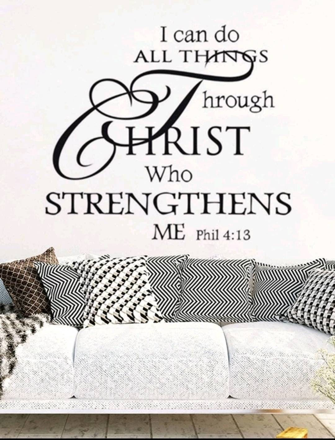 Wall Decal - I can do all things through Christ who strengthens me