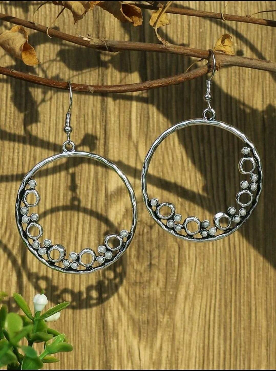 Earrings - Boho Faux Pearl drop