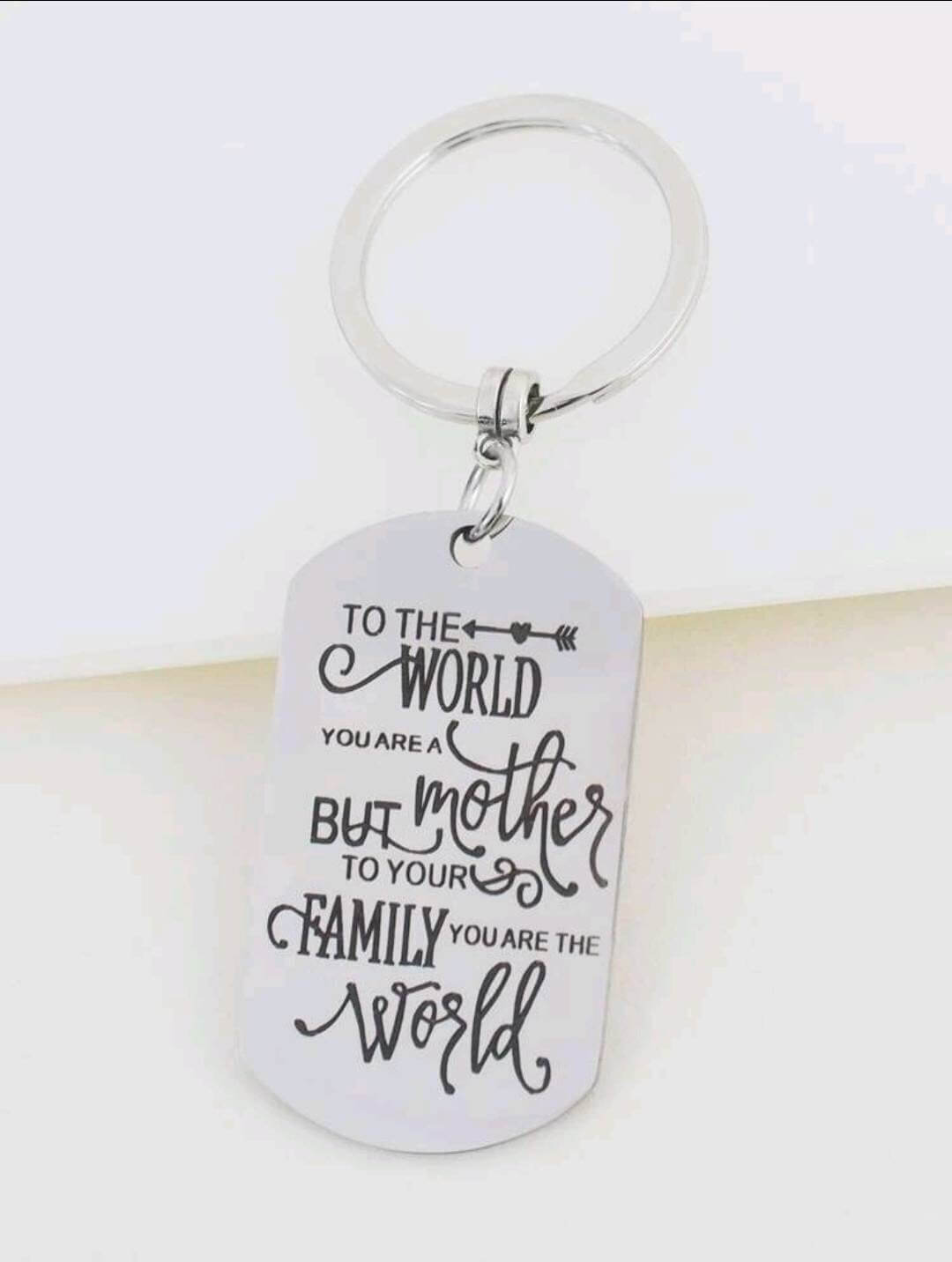 Keyring - mother's day gift (with heart charm)
