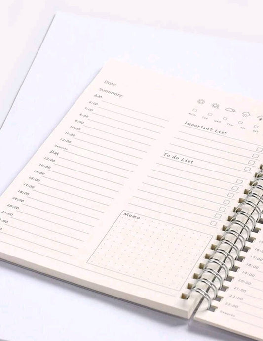Undated diary planner