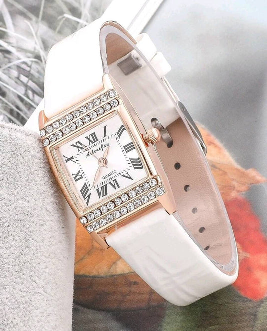 Watch - rose gold Rhinestone