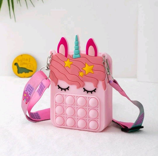 girl's unicorn silicone bag