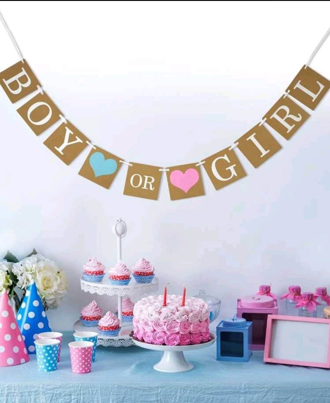 baby girl baby shower bunting