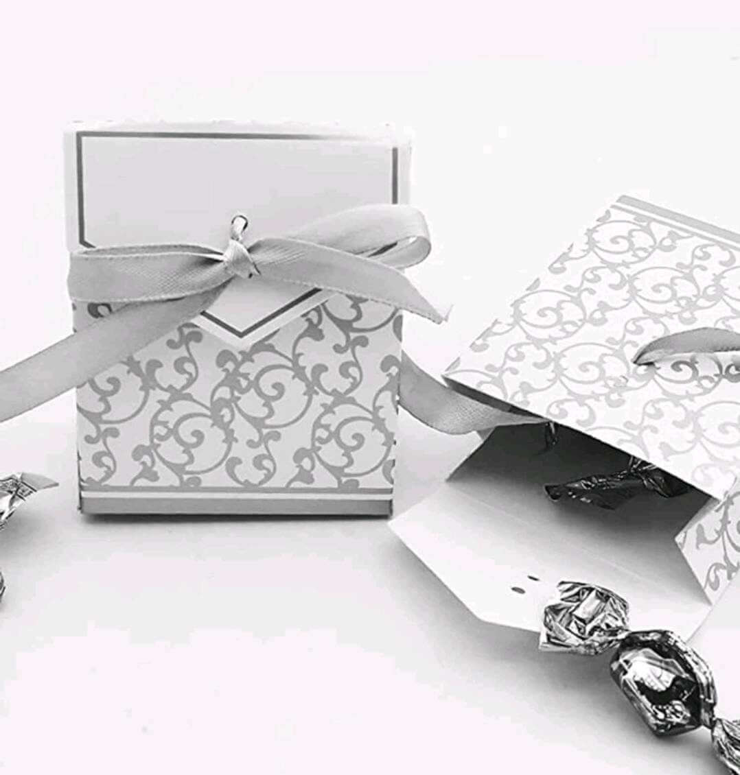 Favour bags - Luxury silver (10)